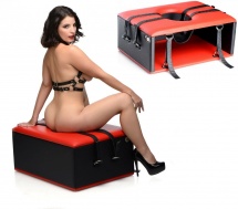 Sex Krzesło Królowej Queening Chair - Queening Chair - Black and Red - AG535