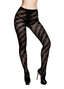 Sexshop - Rajstopy – Baci Argyle Jacquard Pantyhose One Size   - online