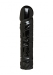 Czarne Gładkie Dildo Vac-U-Lock  - 1016-01-BX - CodeBlack - Classic Dong - 8" 