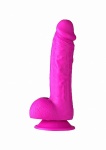 Realistyczne silikonowe dildo Josi - fioletowe JM-18302 - Josi - Purple
