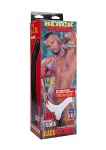 Zakrzywiony Penis Brązowy - Black Thunder - Vac-U-Lock Realistic Cock - 8180-01-BX