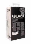 Realrock Dildo 11" wibrujące Z JĄDRAMI - Vibrating Realistic Cock - 11" - With Scrotum - Black