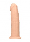 Realrock Dildo 15,5CM przyssawka bez jąder REAL - Silicone Dildo Without Balls - Flesh - 15,3 cm