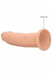 Realrock Dildo 22,8CM przyssawka bez jąder REAL - Silicone Dildo Without Balls - Flesh - 22,8 cm