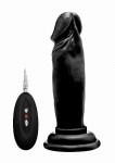 Realrock Dildo 6" wibrujące PRZYSSAWKA - Vibrating Realistic Cock - 6" - Black