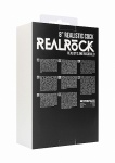 Realrock Dildo 8" jaja przyssawka realistyczne - Realistic Cock - 8" - With Scrotum - Black