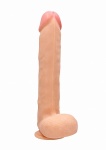 Realrock PENIS Z JĄDRAMI 15" realistyczny - Realistic Cock - 15 Inch - With Scrotum - Skin