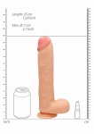 Realrock PENIS Z JĄDRAMI 15" realistyczny - Realistic Cock - 15 Inch - With Scrotum - Skin
