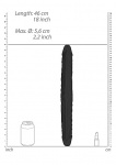 REALROCK PODWJNE DILDO 48cm podwójny penis - Double Dong - 48 cm - Black