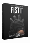 Rękawice silikonowe z wypustkami i prążkami - Masturbation Glove - Black