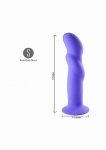 Riley silikonowe dildo świderkowe - Fioletowe 25-01-L2 - Riley - Purple