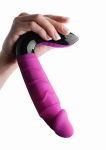 Rotacyjny wibrator silikonowy Roto - różowy AE997 - Rotating Silicone Vibrator - Pink