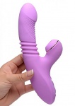 Wibrator z funkcją ssania łechtaczki - Ssący króliczek - Shegasm Pro-Thrust Thrusting Suction Rabbit - AF896
