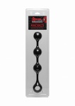 Silikonowe Kulki Analne - Anal Essentials Weighted Silicone Anal Balls - Black  - 2401-57-CD