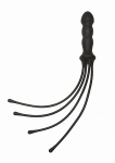 SILIKONOWY BAT DO ZABAWY EROTYCZNEJ CZARNY- 2404-25-BU - The Quad - Premium Silicone Whip - Black