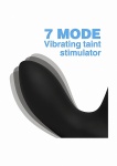 Silikonowy stymulator prostaty 17X P-TRIGASM 3 w 1 - czarny AG269 - 17X P-TRIGASM 3-in-1 Silicone Prostate Stimulator - Black