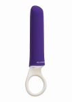 Silikonowy Wibrator z okrągłym uchwytem - 6026-05-BX - iPlease - Purple 