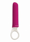Silikonowy Wibrator z okrągłym uchwytem - 6026-05-BX - iPlease - Pink 