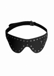 Skóra ekologiczna MASKA NA OCZY - Ouch! Skulls and Bones - Eye Mask with Skulls & Spikes - Black