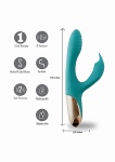 Skyler - Ultra giętki 15-funkcyjny wibrator króliczek JM-18104 - Skyler - Green