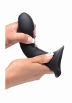Sprężyste dildo z Silexpanu - Squeezable Phallic Dildo - AG330-BLACK