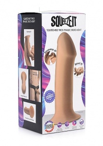 Sprężyste Termo Dildo Silexpan - Squeezable Thick Phallic Dildo - cieliste AG473-FLESH