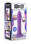 Sprężyste Termo Dildo Silexpan - Squeezable Slender Dildo - fioletowe AG474-PURPLE