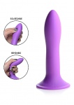 Sprężyste Termo Dildo Silexpan - Squeezable Slender Dildo - fioletowe AG474-PURPLE