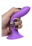Sprężyste Termo Dildo Silexpan - Squeezable Slender Dildo - fioletowe AG474-PURPLE