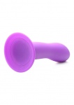 Sprężyste Termo Dildo Silexpan - Squeezable Slender Dildo - fioletowe AG474-PURPLE