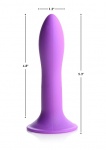 Sprężyste Termo Dildo Silexpan - Squeezable Slender Dildo - fioletowe AG474-PURPLE