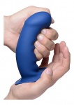 Sprężyste Termo Dildo Silexpan - Squeezable Thick Phallic Dildo - niebieskie AG473-BLUE