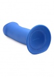 Sprężyste Termo Dildo Silexpan - Squeezable Thick Phallic Dildo - niebieskie AG473-BLUE