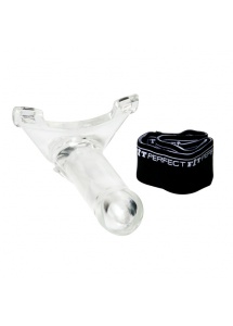 SexShop - Strap-on wydrążony - Perfect Fit Armour Knight  XL rozmiar L/XL przezroczysty - online