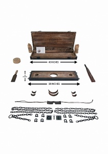 Drewniany zestaw Pręgierz BDSM Dyby - LB-FURN-SCH001 - Pillory Set