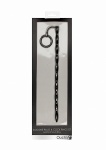 STYMULACJA CEWKI MOCZOWEJ zestaw z pierścieniem - Silicone Plug & Cock Ring Set - Urethral Sounding - Black