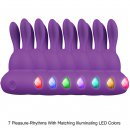 Sexshop - Kama Sutra Rhythm Chari Multi Stimulator  Fioletowy - Stymulator łechtaczki z podświetleniem LED - online