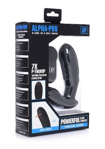 Stymulator prostaty 7x P-Thump Tapping z pilotem - czarny AG320 - 7x P-Thump Tapping Prostate Vibe with Remote Control - Black
