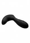 Stymulator prostaty na sterowanie z pilota - Silicone Prostate Vibrator with Remote Control - czarny AF872