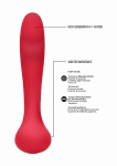 Stymulator punkt G lub prostaty Finesse - G-Spot and Prostate Vibrator - Finesse - Red