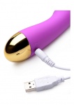 Stymulator punktu G G-Thump Tapping - fioletowo złoty AG323 - G-Thump Tapping G-spot Stimulator - Purple