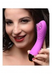 Stymulator punktu G G-Thump Tapping - fioletowo złoty AG323 - G-Thump Tapping G-spot Stimulator - Purple
