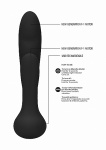 Stymulator punktu G oraz łechtaczki Flair - G-Spot and Clitoral Vibrator - Flair - Black