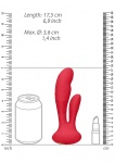 Stymulator punktu G oraz łechtaczki Flair - G-Spot and Clitoral Vibrator - Flair - Red