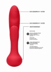 Stymulator punktu G oraz łechtaczki Flair - G-Spot and Clitoral Vibrator - Flair - Red