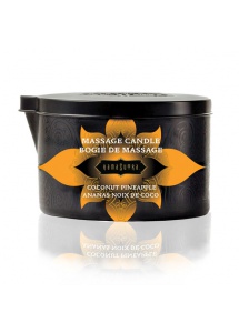 SexShop - Świeca zapachowa do masażu  bez parfiny - Kama Sutra Massage Candle Kokos i Ananas - duża 170gram - online