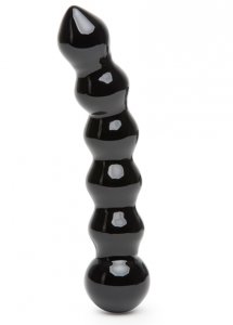 Sexshop - Fifty Shades of Grey Freed Glass Beaded Dildo Black  - Szklane dildo - online