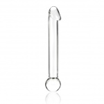 SexShop - Szklane dildo z realistyczną główką - Glas Realistic Head Glass Dildo  - online