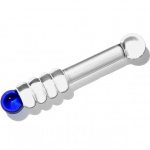 SexShop - Szklane dildo ze stymulacją Max Passion - Glass Dildo Blue - online