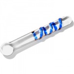 SexShop - Szklane długie dildo Max Passion - Glass Dildo Blue - online